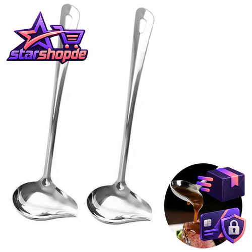 Soßenlöffel edelstahl 29cm - soßenlöffel,