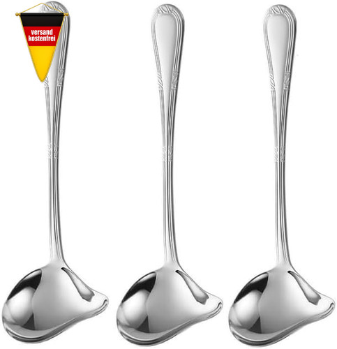Edelstahl soßenkelle mit - edelstahl,