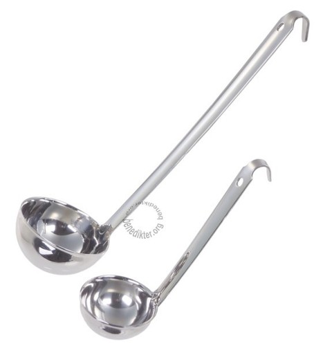 Schöpflöffel edelstahl haken - edelstahl,