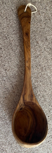 Schöpfkelle aus olivenholz - schöpfkelle,