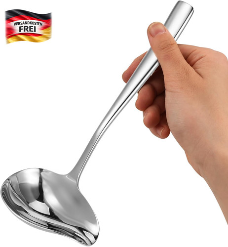 Edelstahl saucenlöffel mit - edelstahl,
